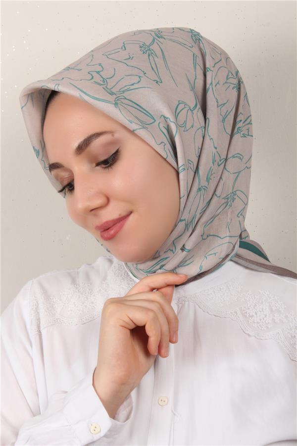 Nirvana Soft Eşarp 8098-16 Koyu Taş