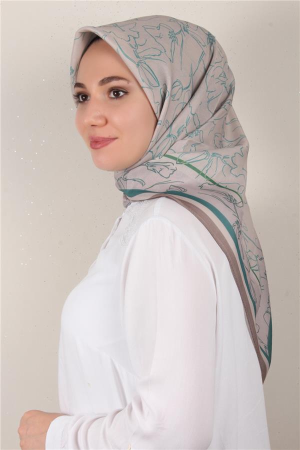 Nirvana Soft Eşarp 8098-16 Koyu Taş