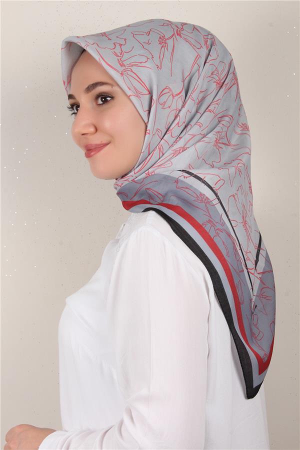 Nirvana Soft Eşarp 8098-17 Gri