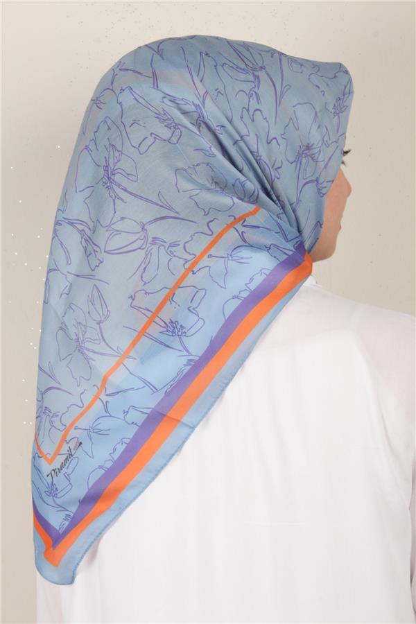 Nirvana Soft Eşarp 8098-2 Açık Mavi