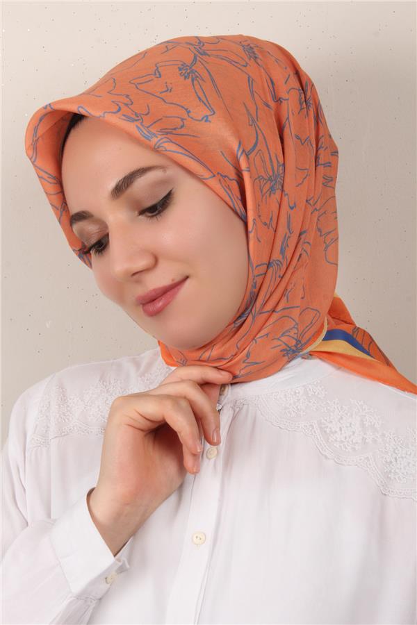 Nirvana Soft Eşarp 8098-3 Turuncu