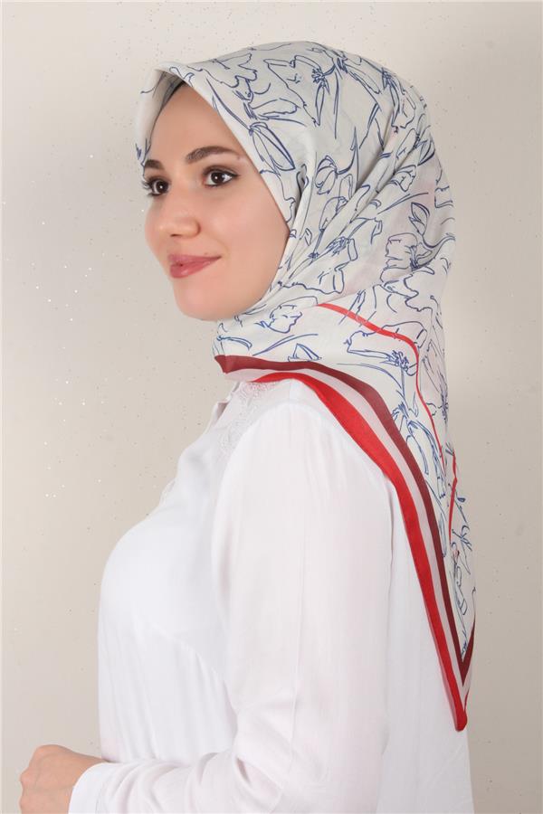 Nirvana Soft Eşarp 8098-6 Kırmızı