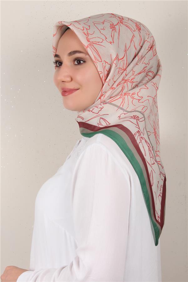 Nirvana Soft Eşarp 8098-7 Yeşil