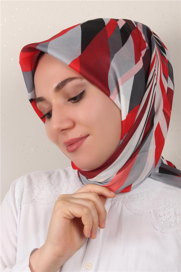 Nirvana Soft Eşarp 8099-2 Kırmızı