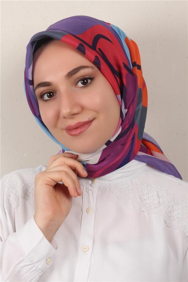 Nirvana Soft Eşarp 8100-11 Sümbül