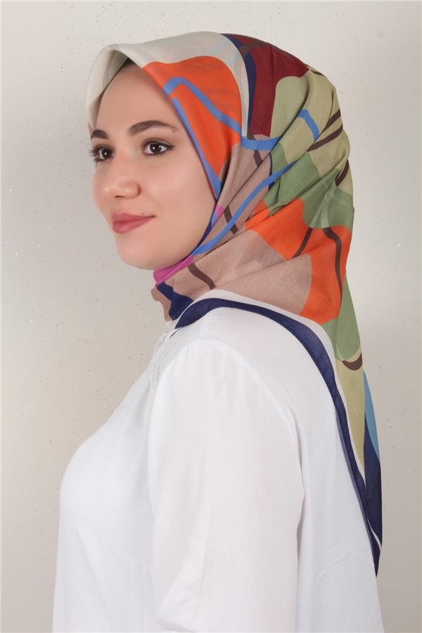 Nirvana Soft Eşarp 8100-6 Lacivert