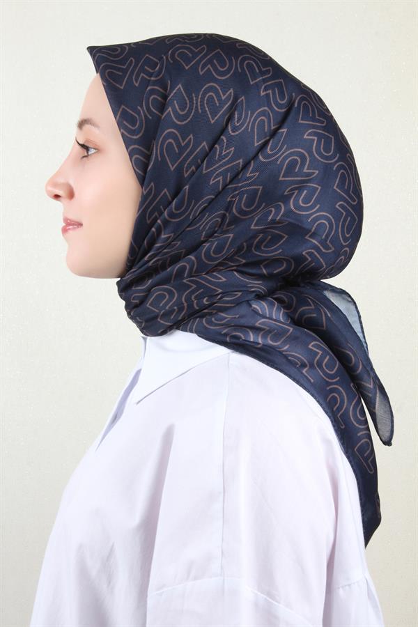 Nirvana Soft Eşarp 8101-3 Lacivert