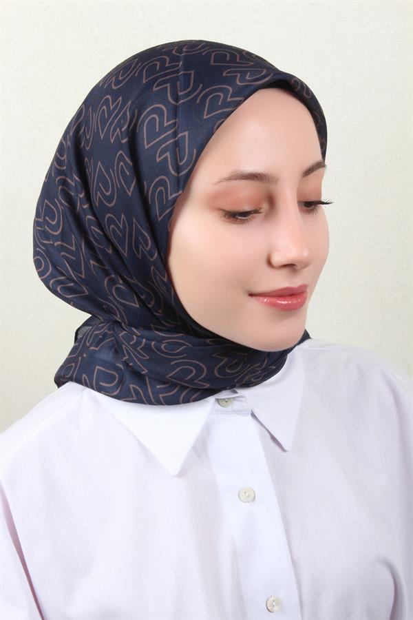 Nirvana Soft Eşarp 8101-3 Lacivert