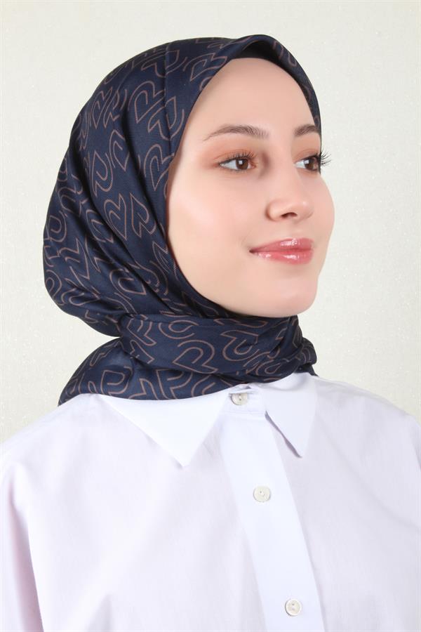 Nirvana Soft Eşarp 8101-3 Lacivert