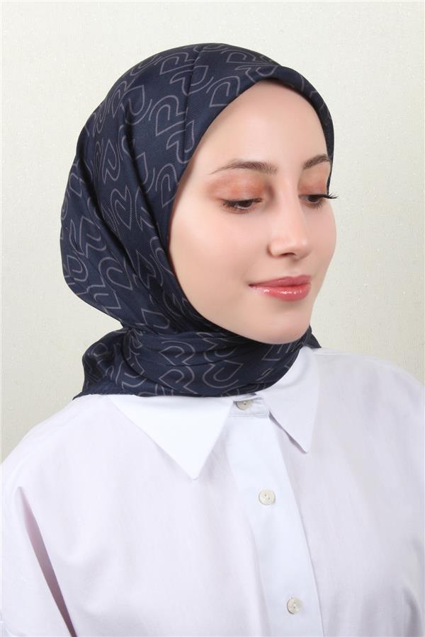 Nirvana Soft Eşarp 8101-6 Lacivert