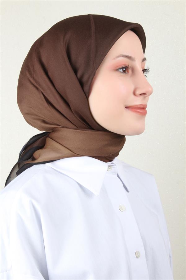 Nirvana Soft Eşarp 8102-17 Kahverengi