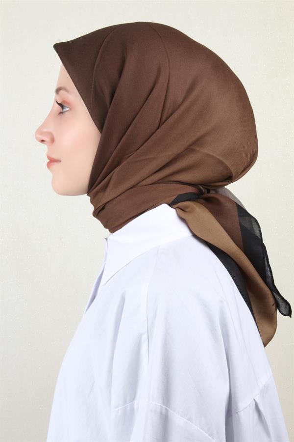 Nirvana Soft Eşarp 8102-17 Kahverengi