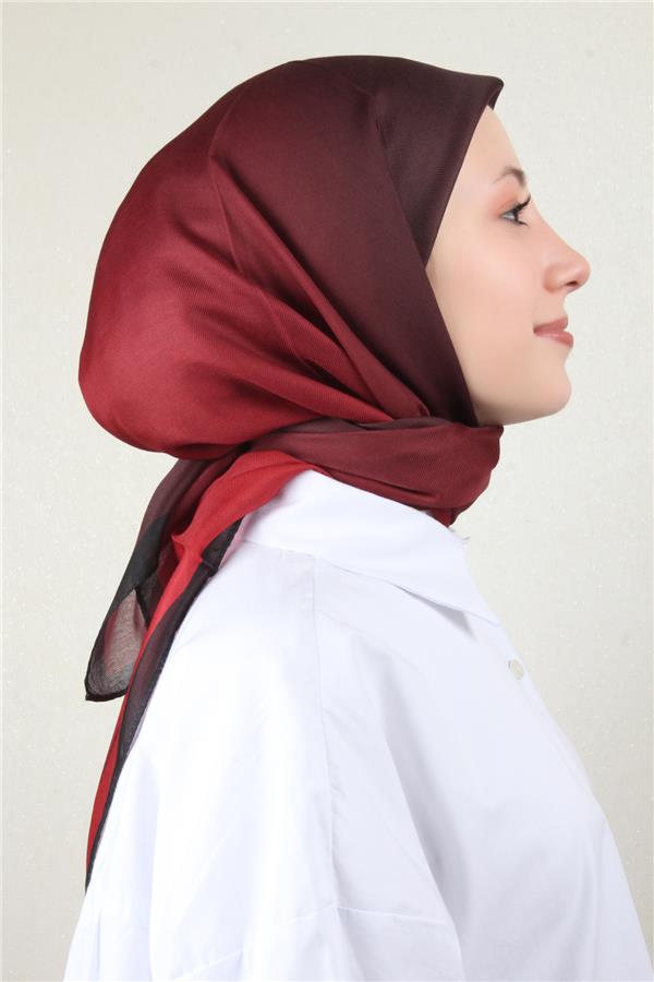 Nirvana Soft Eşarp 8102-5 Siyah-Kırmızı