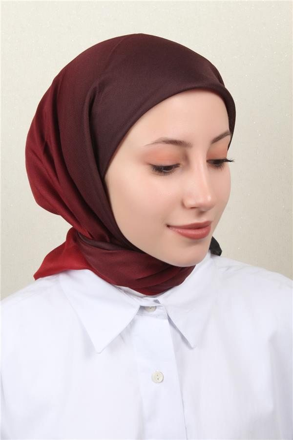 Nirvana Soft Eşarp 8102-5 Siyah-Kırmızı