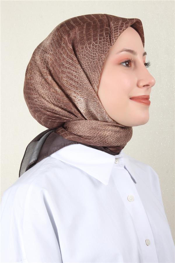 Nirvana Soft Eşarp 8103-6 Kahverengi