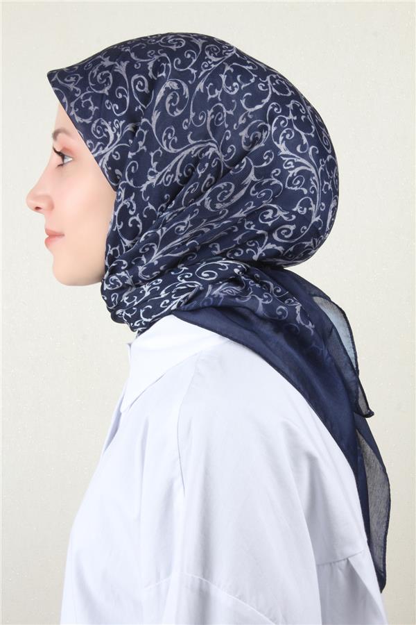 Nirvana Soft Eşarp 8104-2 Lacivert