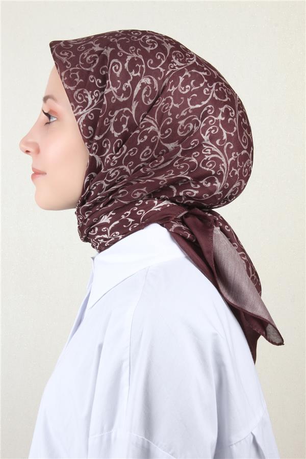 Nirvana Soft Eşarp 8104-8 Kahverengi