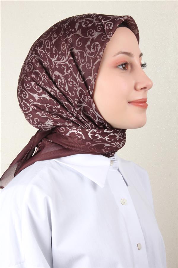 Nirvana Soft Eşarp 8104-8 Kahverengi