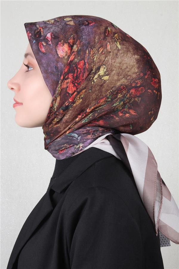 Nirvana Soft Eşarp 8105-13 Koyu Bej