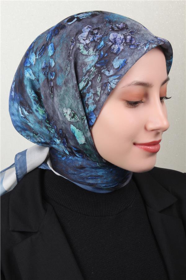 Nirvana Soft Eşarp 8105-15 İndigo