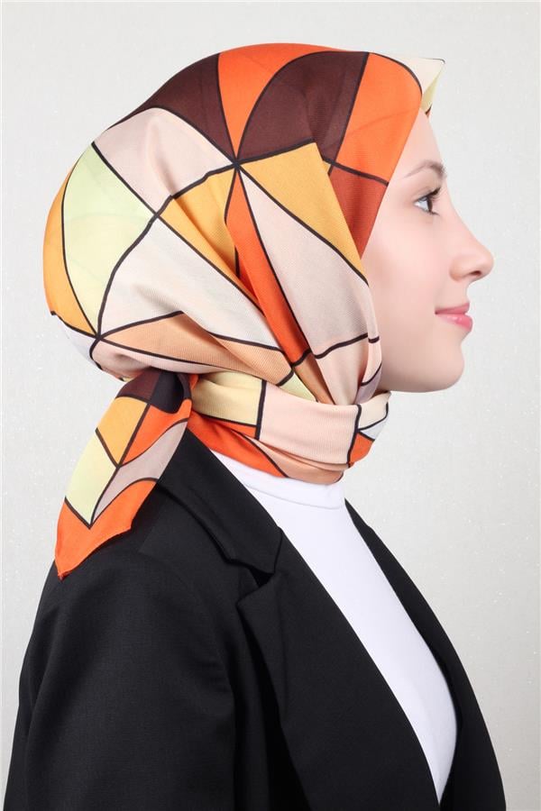 Nirvana Soft Eşarp 8106-4 Turuncu
