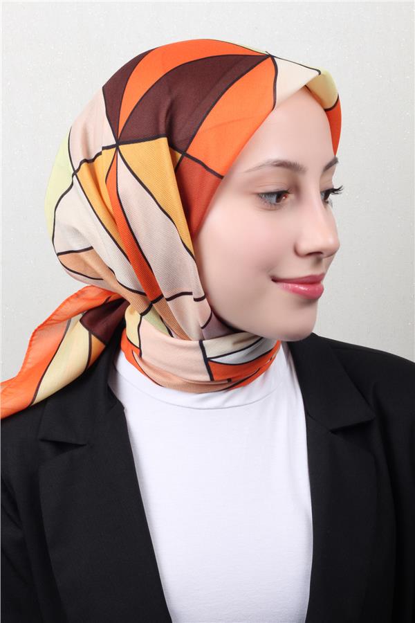 Nirvana Soft Eşarp 8106-4 Turuncu