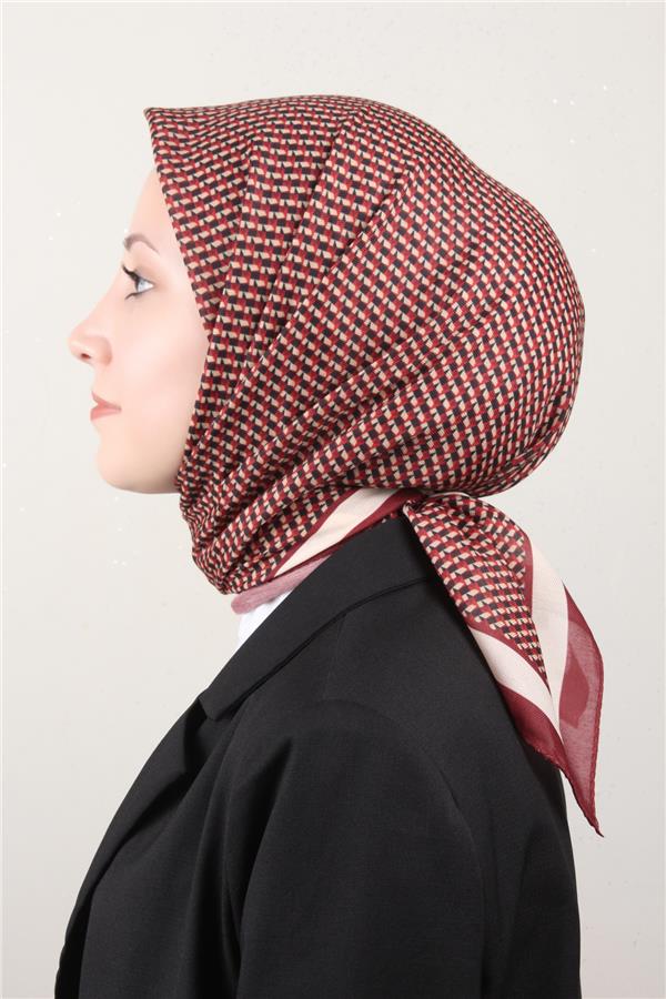 Nirvana Soft Eşarp 8107-8 Bordo