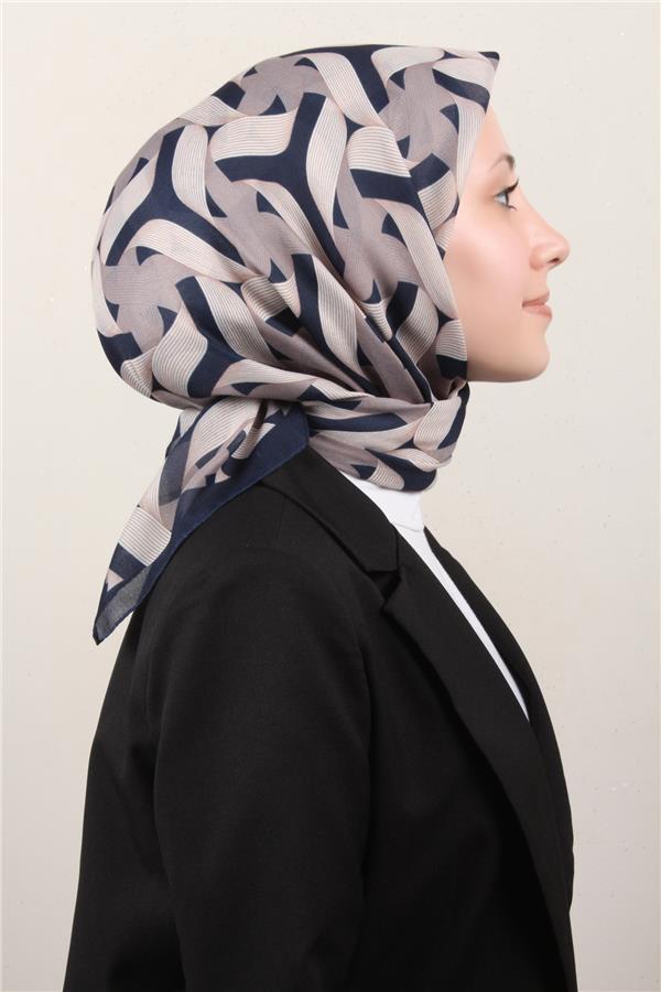 Nirvana Soft Eşarp 8109-14 Lacivert