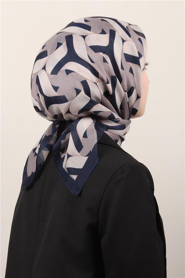 Nirvana Soft Eşarp 8109-14 Lacivert
