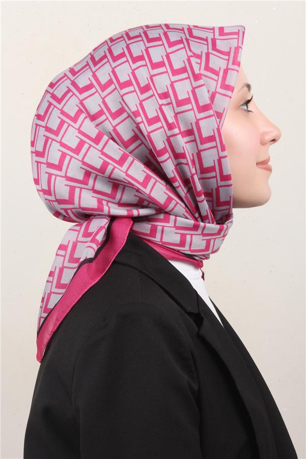 Nirvana Soft Eşarp 8110-11 Pembe-Gri