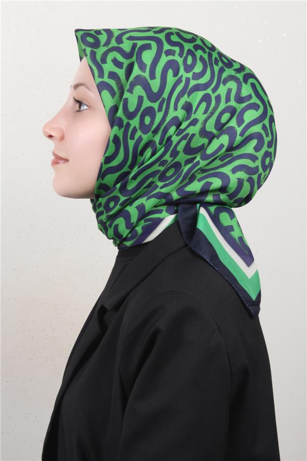 Nirvana Soft Eşarp 8111-6 Laci-Yeşil