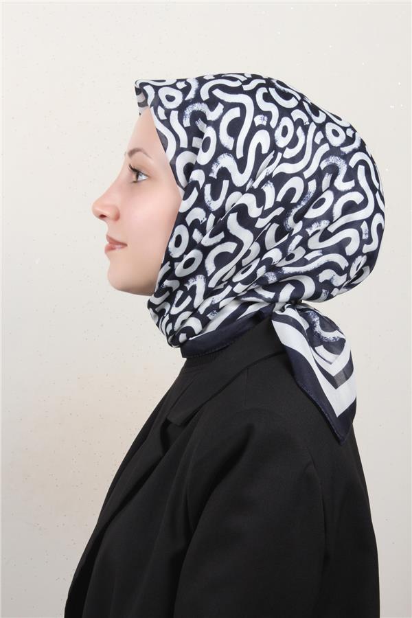 Nirvana Soft Eşarp 8111-8 Lacivert