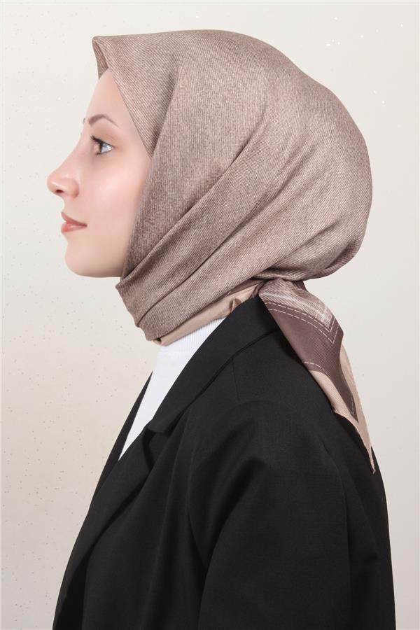 Nirvana Soft Eşarp 8112-2 Koyu Bej