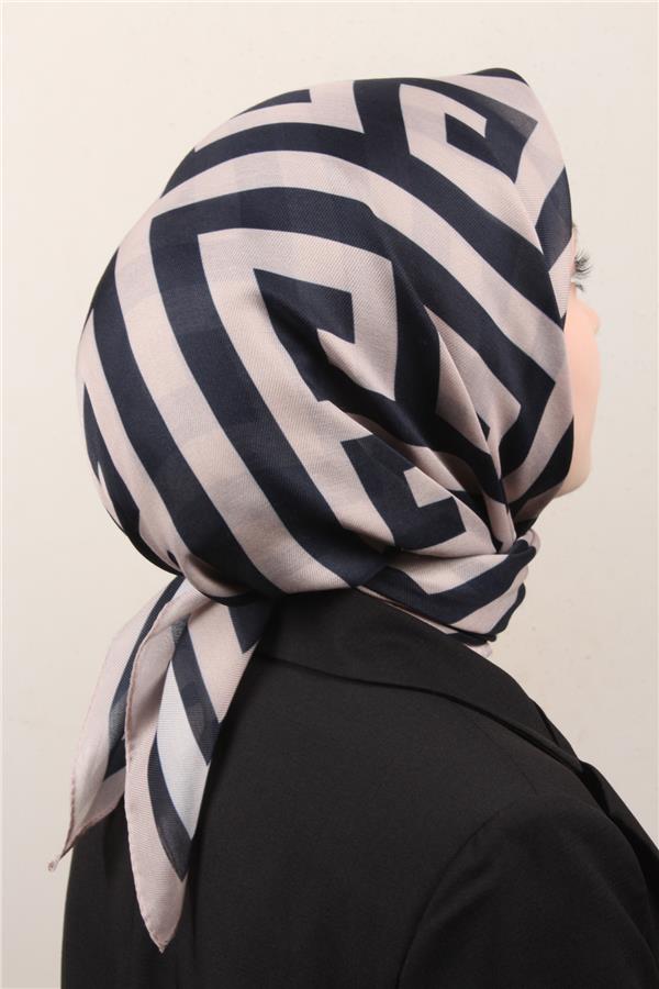 Nirvana Soft Eşarp 8113-18 Koyu Laci-Bej