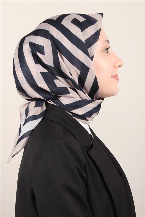 Nirvana Soft Eşarp 8113-18 Koyu Laci-Bej