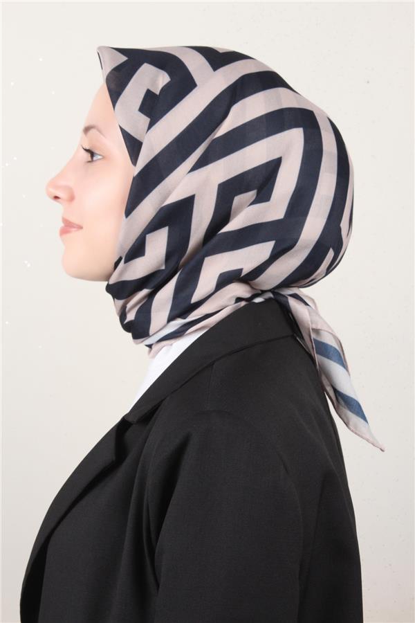 Nirvana Soft Eşarp 8113-18 Koyu Laci-Bej