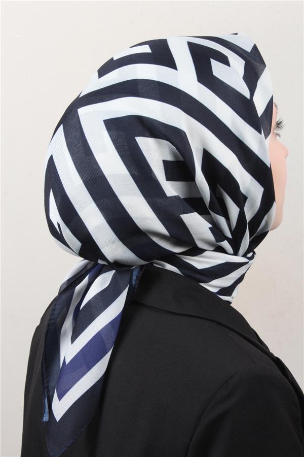 Nirvana Soft Eşarp 8113-8 Lacivert