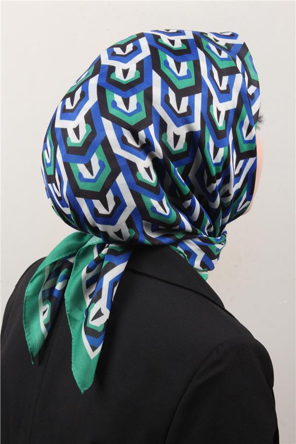 Nirvana Soft Eşarp 8114-11 Yeşil-Mavi