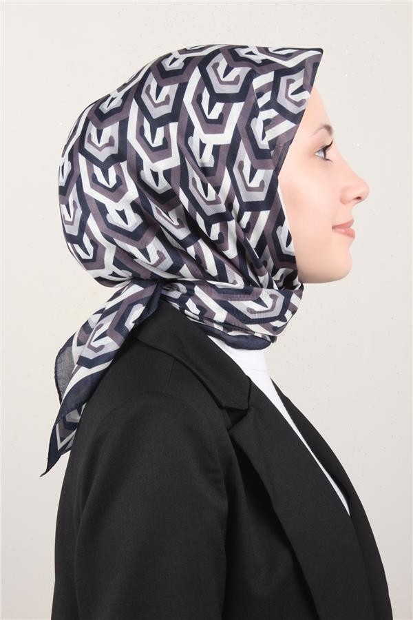 Nirvana Soft Eşarp 8114-3 Koyu Lacivert