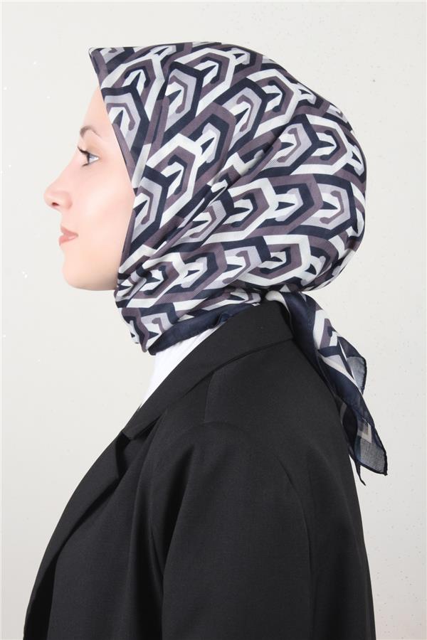 Nirvana Soft Eşarp 8114-3 Koyu Lacivert