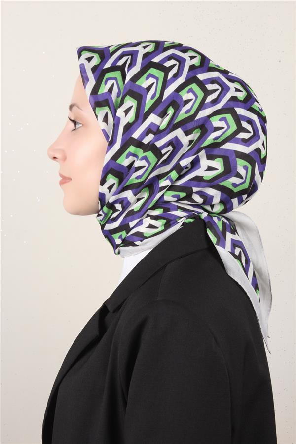 Nirvana Soft Eşarp 8114-9 Gri-Mor