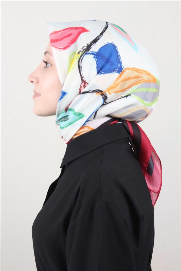 Nirvana Soft Eşarp 8117-1 Vişne