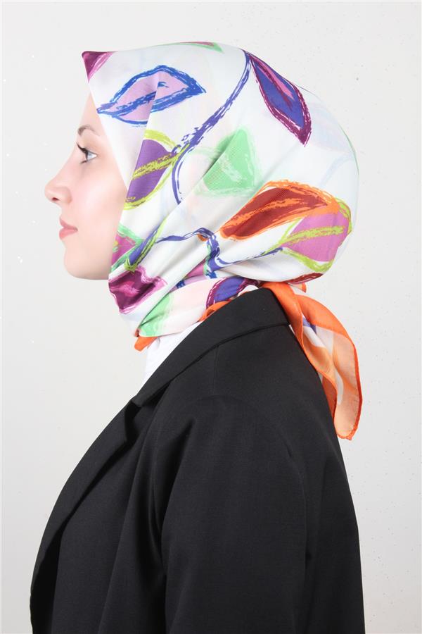 Nirvana Soft Eşarp 8117-4 Turuncu