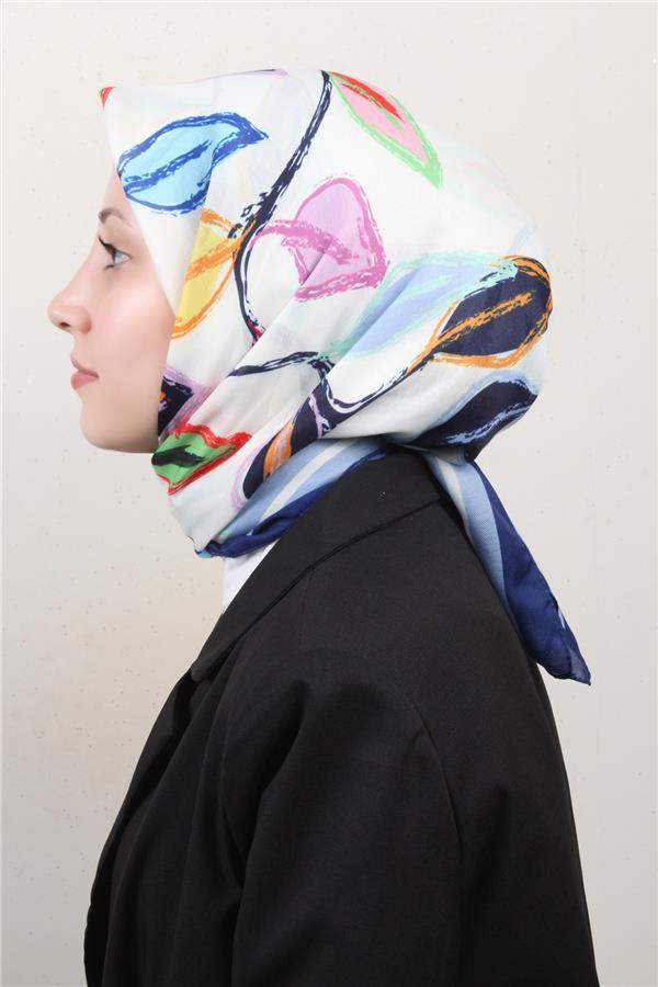 Nirvana Soft Eşarp 8117-8 Lacivert