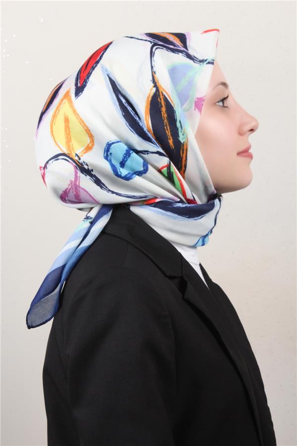 Nirvana Soft Eşarp 8117-8 Lacivert