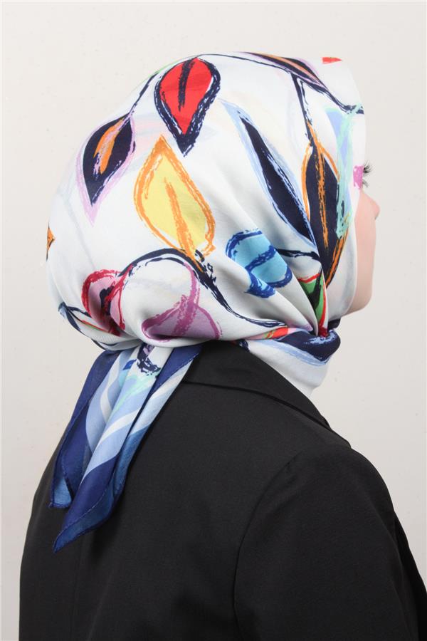 Nirvana Soft Eşarp 8117-8 Lacivert