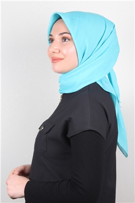 Pamuk Beta Eşarp 4651-34 Su Mavisi