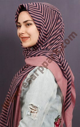 Pamuklu 140x140 Cm Eşarp 1070-24