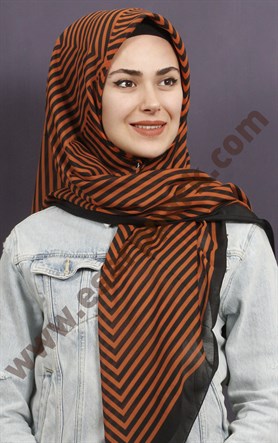 Pamuklu 140x140 Cm Eşarp 1070-25