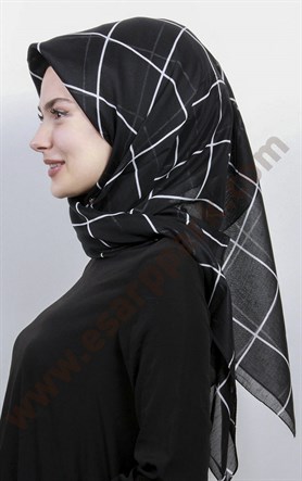 Pamuklu 140x140 Cm Eşarp 1070-34